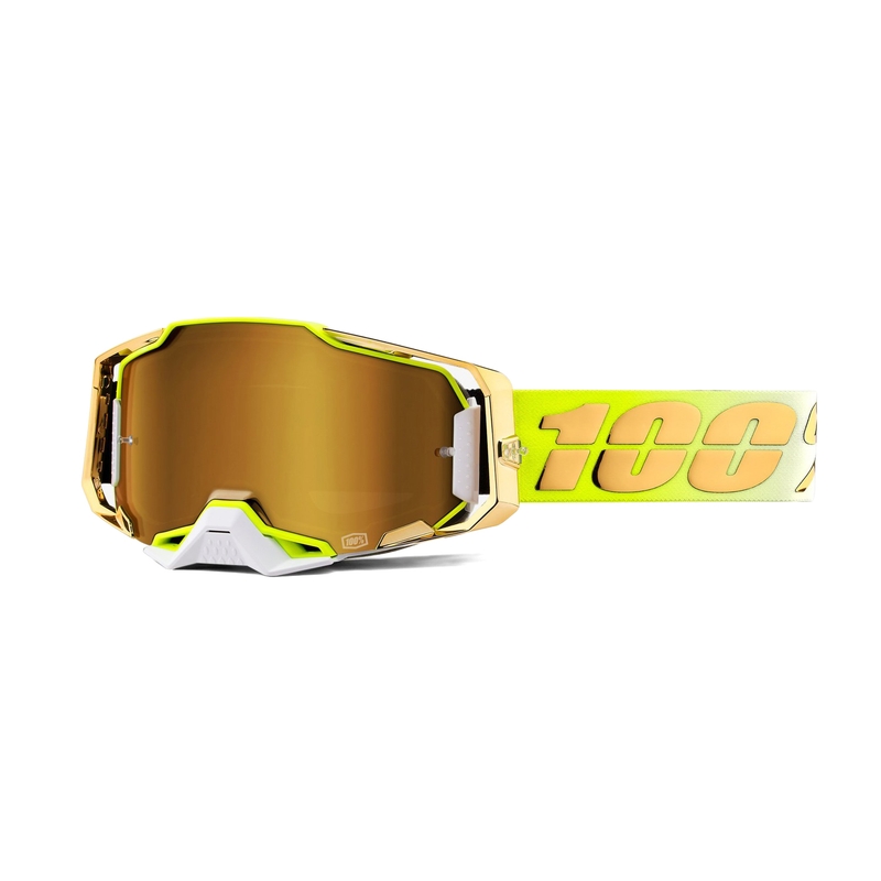 Motocrossbrille 100% ARMEGA Feelgood gold (Gold-Chrom-Plexiglas)