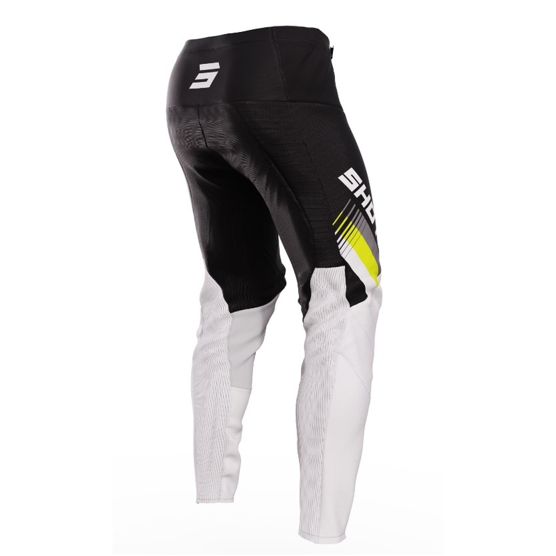 Motocross-Hose Shot Contact Tracer schwarz-weiß-fluo gelb Ausverkauf