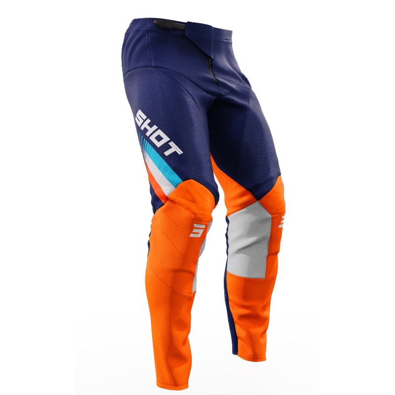 Motocross-Hose Shot Contact Tracer blau-orange Ausverkauf
