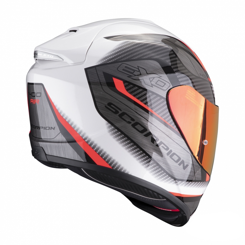 Integral Motorradhelm Scorpion EXO-1400 EVO Air Attune weiß-rot