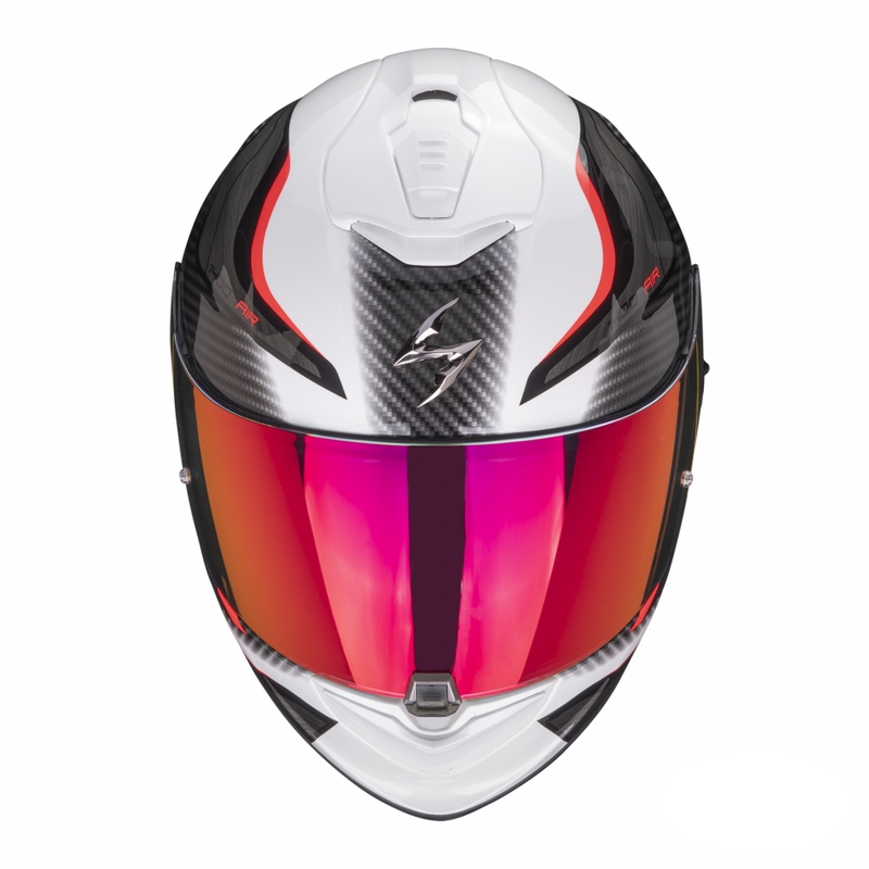 Integral Motorradhelm Scorpion EXO-1400 EVO Air Attune weiß-rot