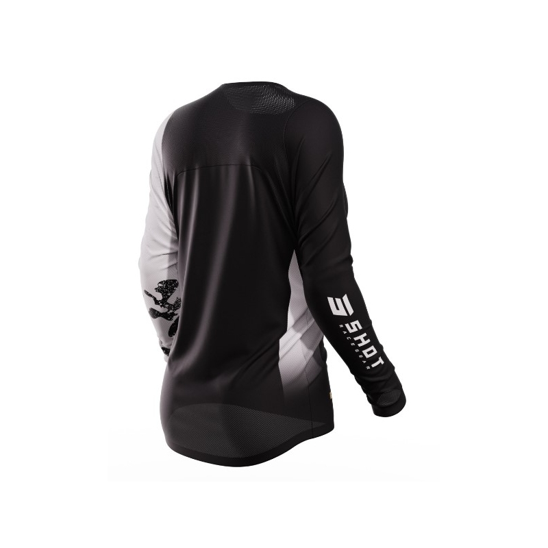 Damen Motocross Trikot Shot Contact Shelly 2.0 schwarz-weiß-braun Ausverkauf