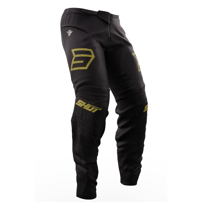 Motocross Hose Shot Devo Army schwarz-gold Ausverkauf