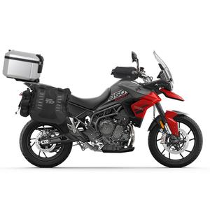 Complete set of SHAD TERRA TR40 adventure saddlebags and SHAD TERRA aluminium 48L topcase, including mounting kit SHAD TRIUMPH Tiger 900
