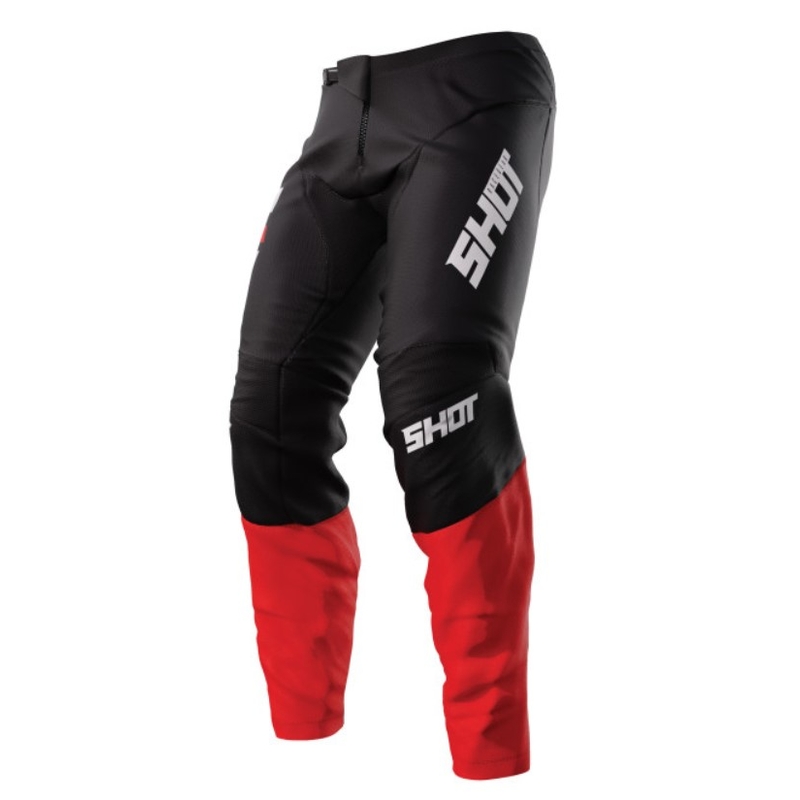 Shot Devo Reflex Motocross-Hose Schwarz und Rot Ausverkauf
