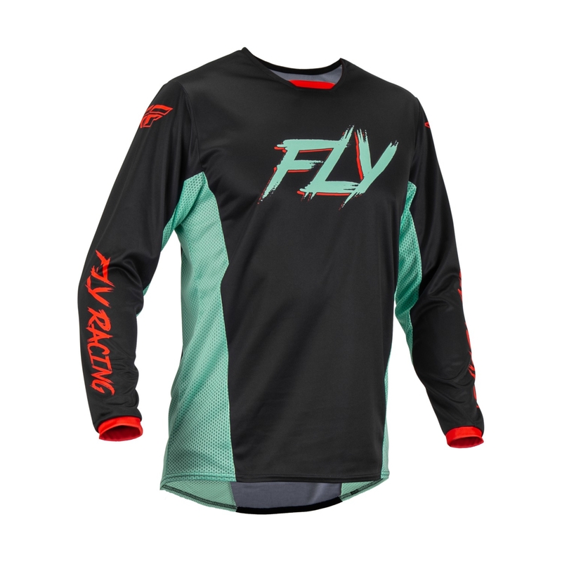 Motocross Trikot Fly Racing Kinetic S.E. Rave schwarz-grün-rot Ausverkauf