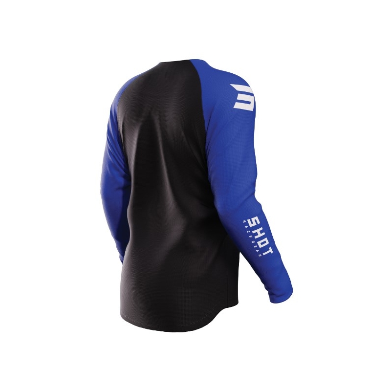 Motocross Trikot Shot Raw Escape schwarz und blau Ausverkauf