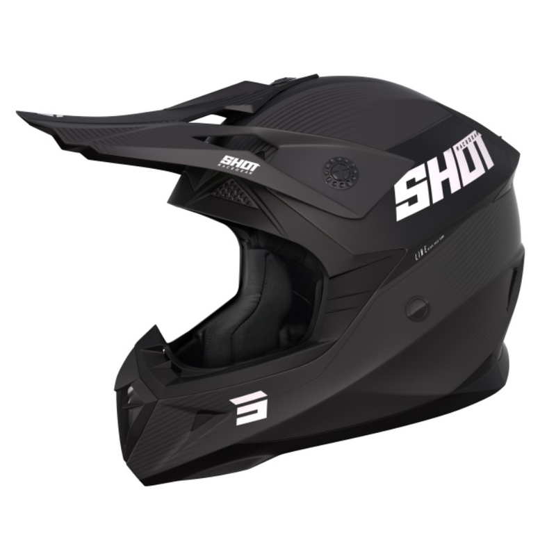 Motocross-Helme Shot Pulse Line grau-matt