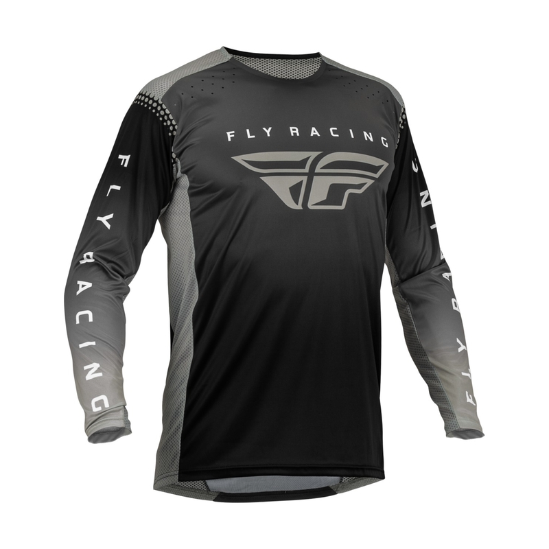 Motocross Trikot FLY Racing Lite 2023 schwarz-grau