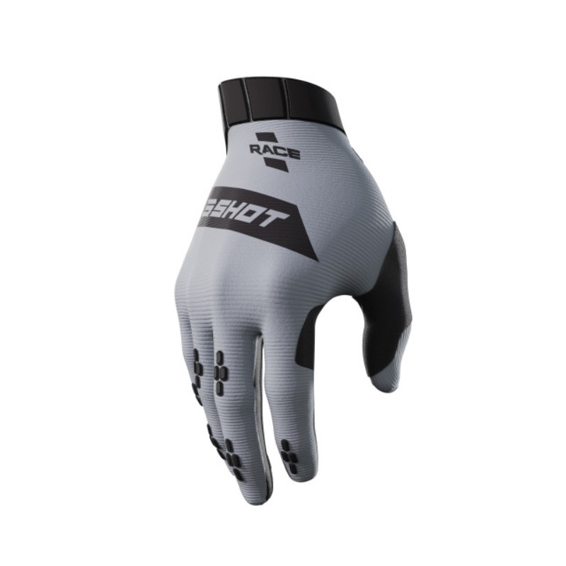 Motocross-Handschuhe Shot Race schwarz-grau