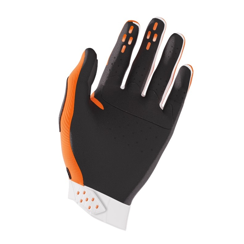 Motocross-Handschuhe Shot Race weiß-orange