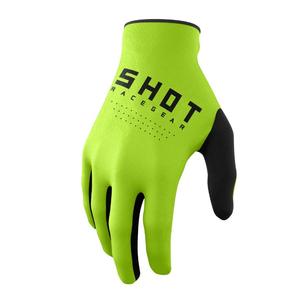 Motocross-Handschuhe Shot Raw schwarz-fluo grün Ausverkauf