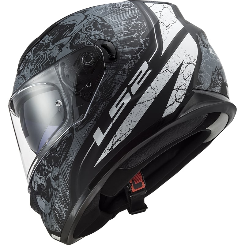 LS2 FF320 Stream EVO Throne schwarz-titan Integral Motorradhelm