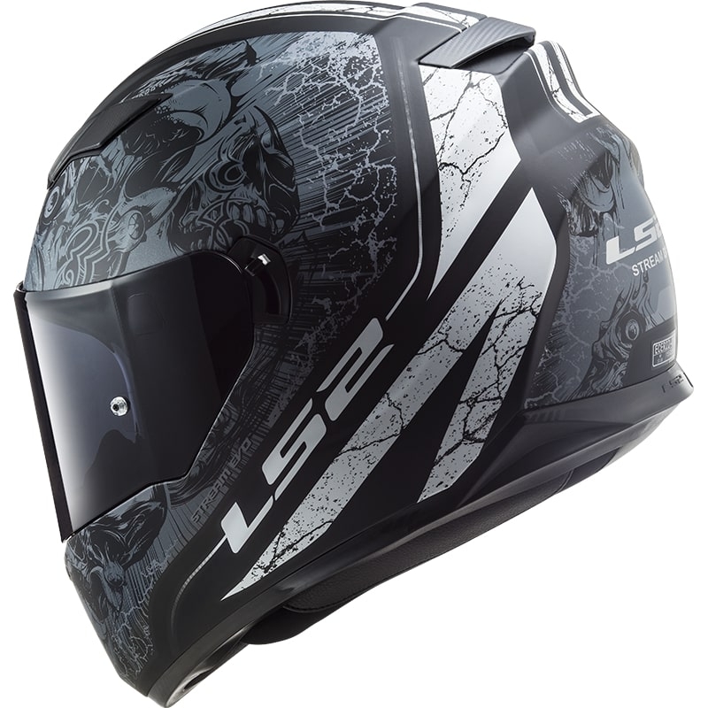 LS2 FF320 Stream EVO Throne schwarz-titan Integral Motorradhelm