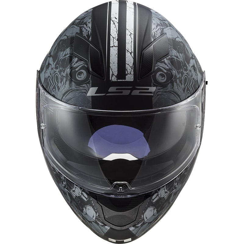 LS2 FF320 Stream EVO Throne schwarz-titan Integral Motorradhelm