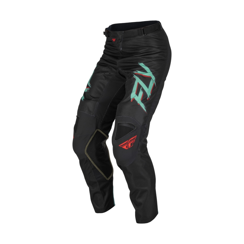 Motocross Hose FLY Racing Kinetic S.E. Rave schwarz-grün-rot Ausverkauf