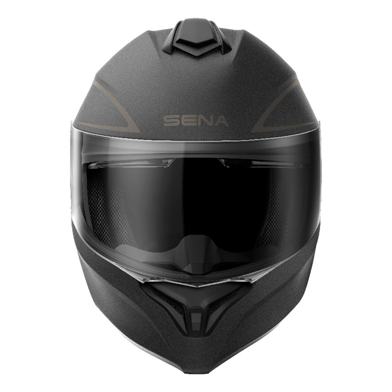 Helm mit Headset SENA Outrush R mattschwarz