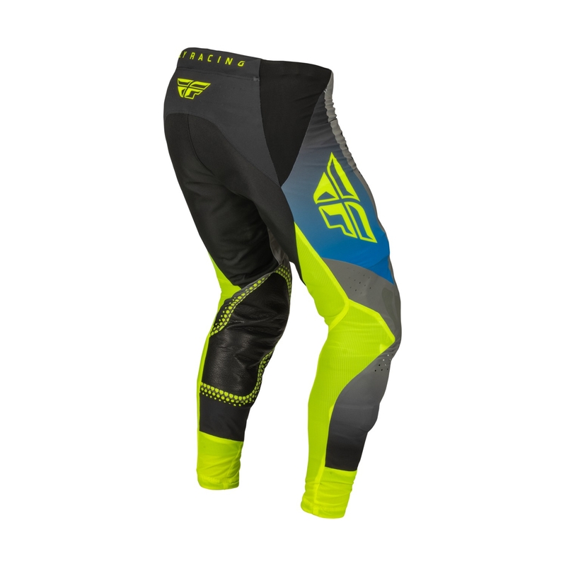 Motocross-Hose FLY Racing Lite 2023 grau-blau hi-vis Ausverkauf