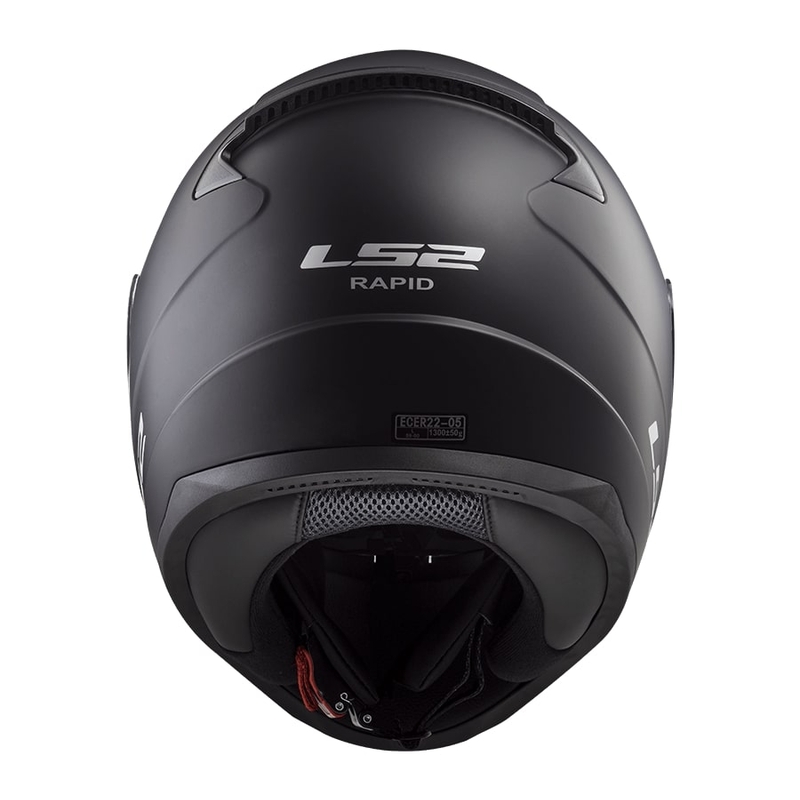 Kinder-Integral-Motorradhelm LS2 FF353 Rapid Mini Single Mono mattschwarz