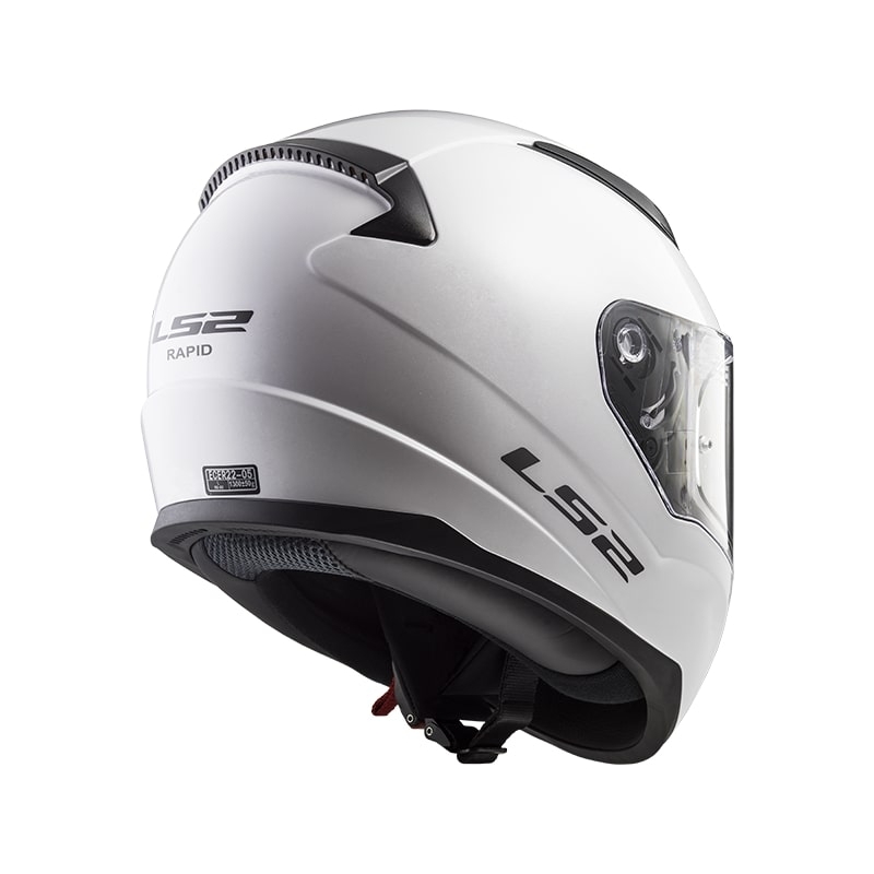 Integral Motorradhelm LS2 FF353 Rapid Single Mono weiß glänzend