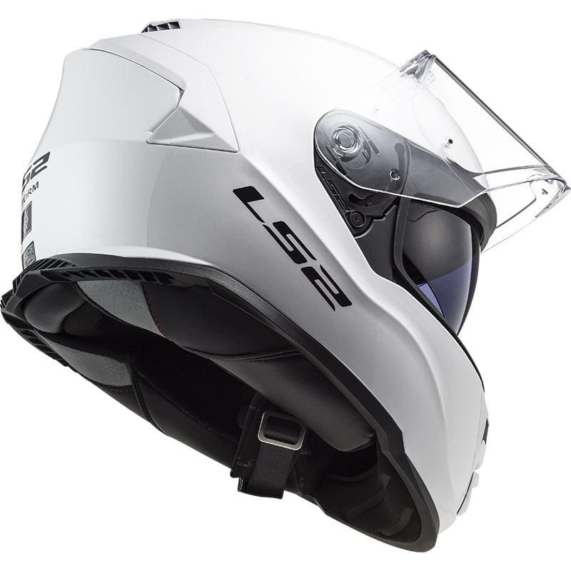 LS2 FF800 Storm Solid White Integral Motorradhelm