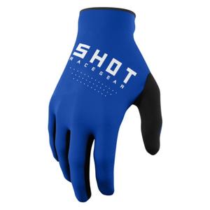 Motocross-Handschuhe Shot Raw schwarz-weiß-blau Ausverkauf