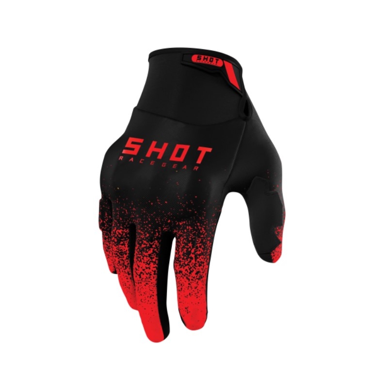 Motocross-Handschuhe Shot Drift Edge 2.0 schwarz-rot