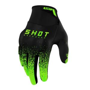 Motocross-Handschuhe Shot Drift Edge 2.0 schwarz-grün