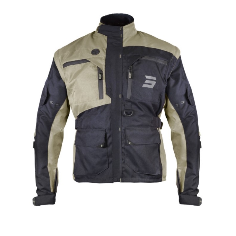 Shot Racetech Schwarz und Braun Motorrad Jacke Ausverkauf