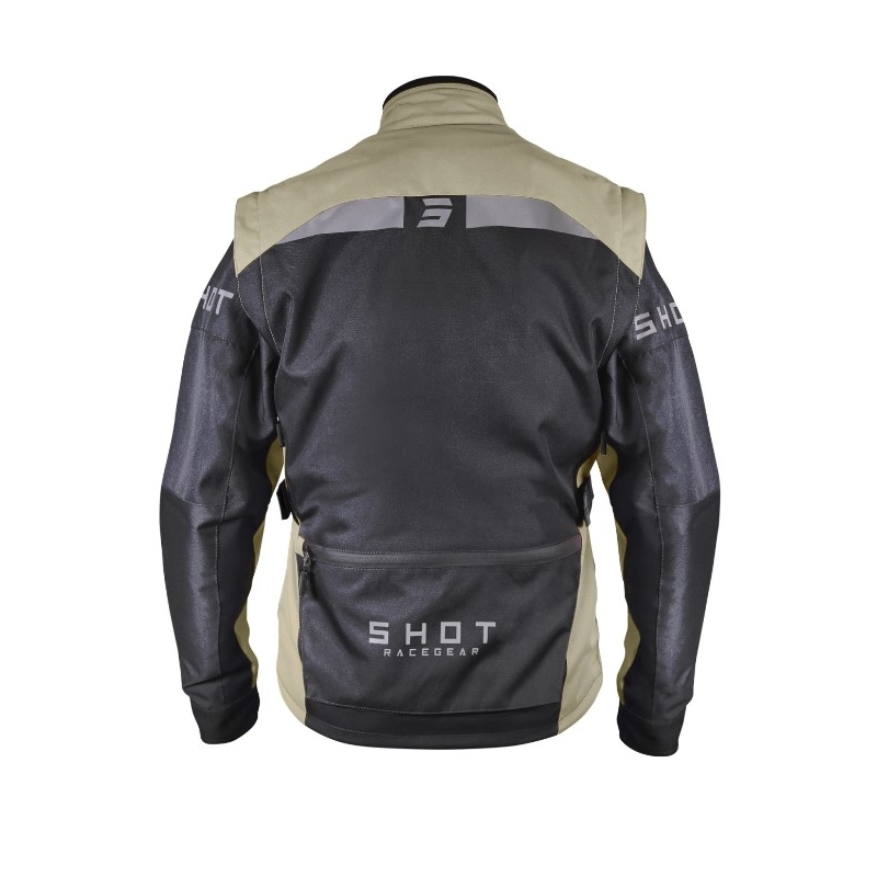 Shot Racetech Schwarz und Braun Motorrad Jacke Ausverkauf