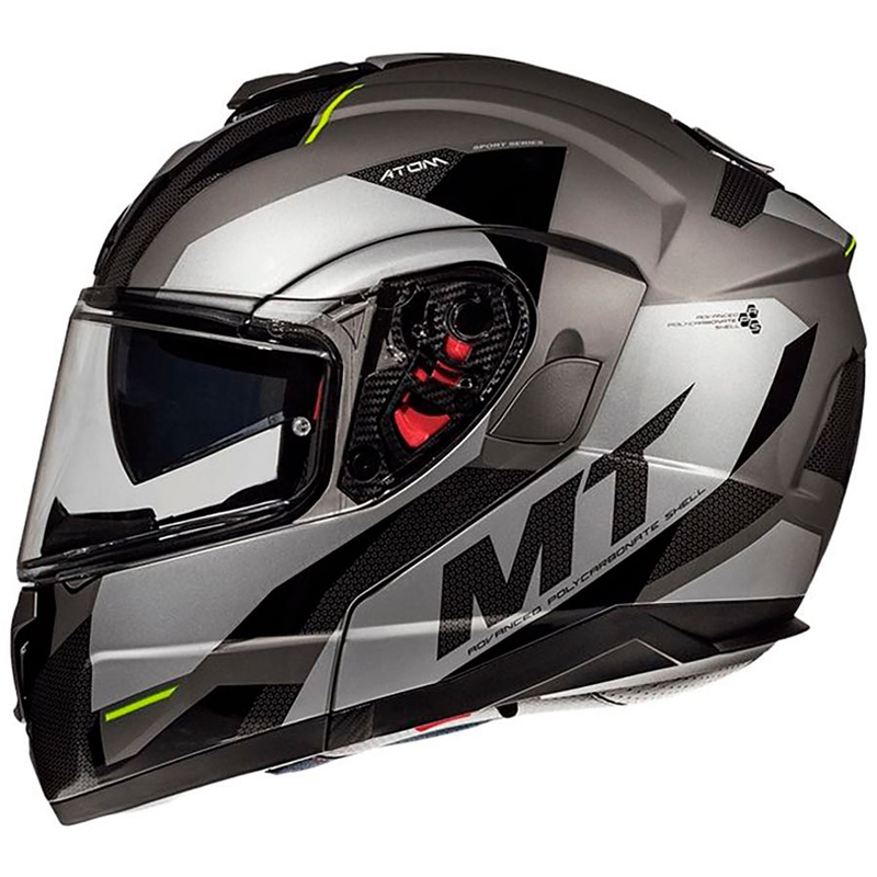 MT Atom SV TRANSCEND E2 Motorradhelm grau - Klasse II