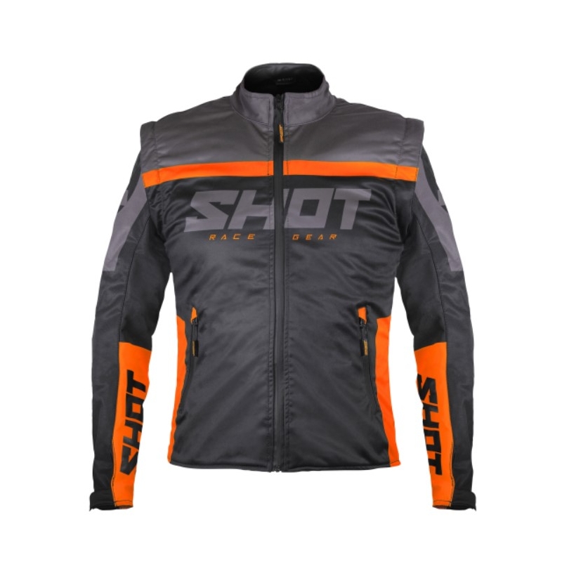 Softshelljacke Shot Lite schwarz-orange