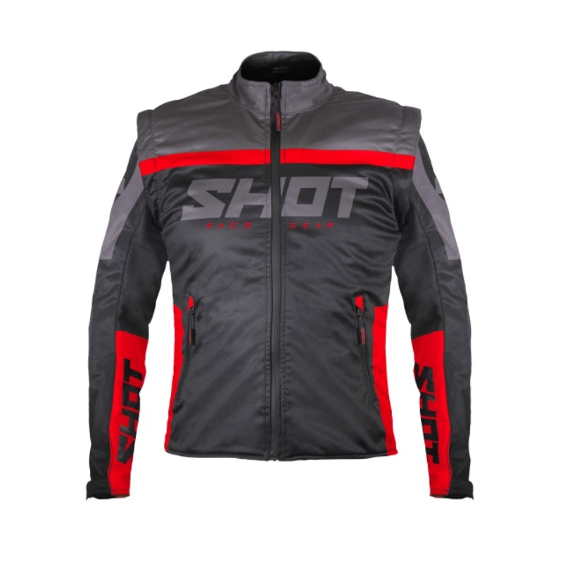 Softshelljacke Shot Lite schwarz-rot
