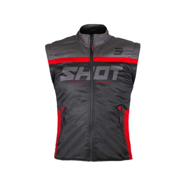 Softshell-Weste Shot Bodywarmer Lite 2.0 schwarz-rot