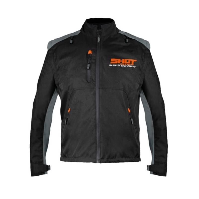 Shot Contact Assault Motorradjacke schwarz-orange