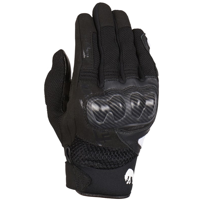 Furygan Galax schwarz-weiße Motorradhandschuhe