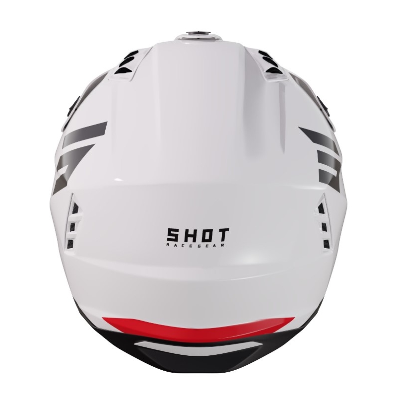 Motorradhelm Shot Jump Tricks schwarz-rot-weiß