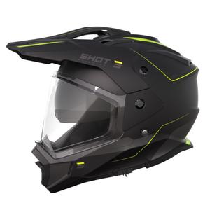 Enduro-Helm Shot Trek Rally schwarz-fluo gelb