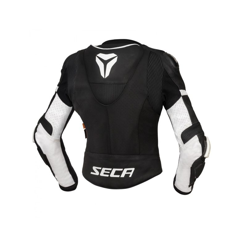 Damen Motorradjacke SECA SRS II schwarz/weiß Ausverkauf