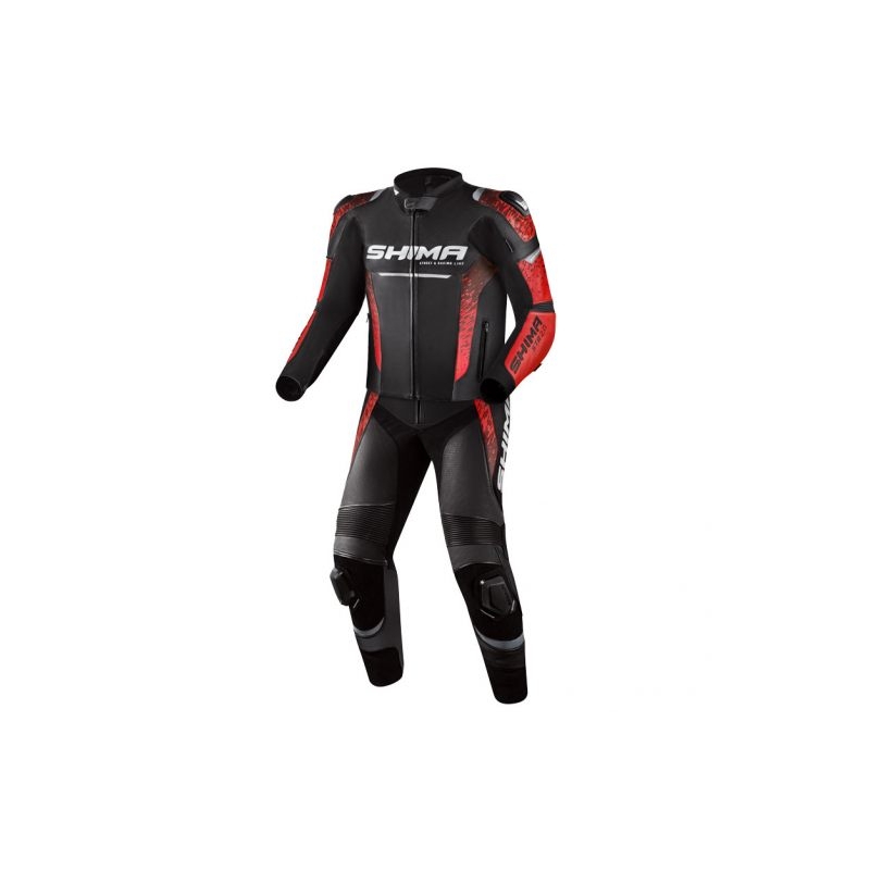 Shima STR 2.0 Motorradanzug schwarz-rot