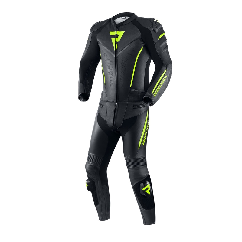 Rebelhorn Fighter Motorradanzug schwarz-fluo gelb Ausverkauf