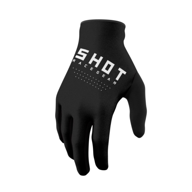 Shot Raw Kid Motocross-Handschuhe Schwarz Sale Ausverkauf