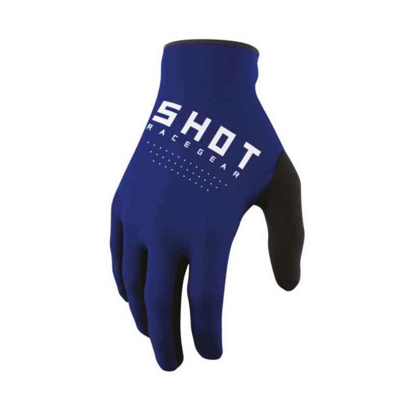 Shot Raw Kid Motocross-Handschuhe blau im Angebot Ausverkauf