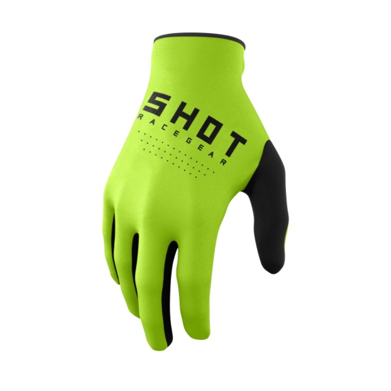 Shot Raw Kid Motocross-Handschuhe Grün Sale Ausverkauf