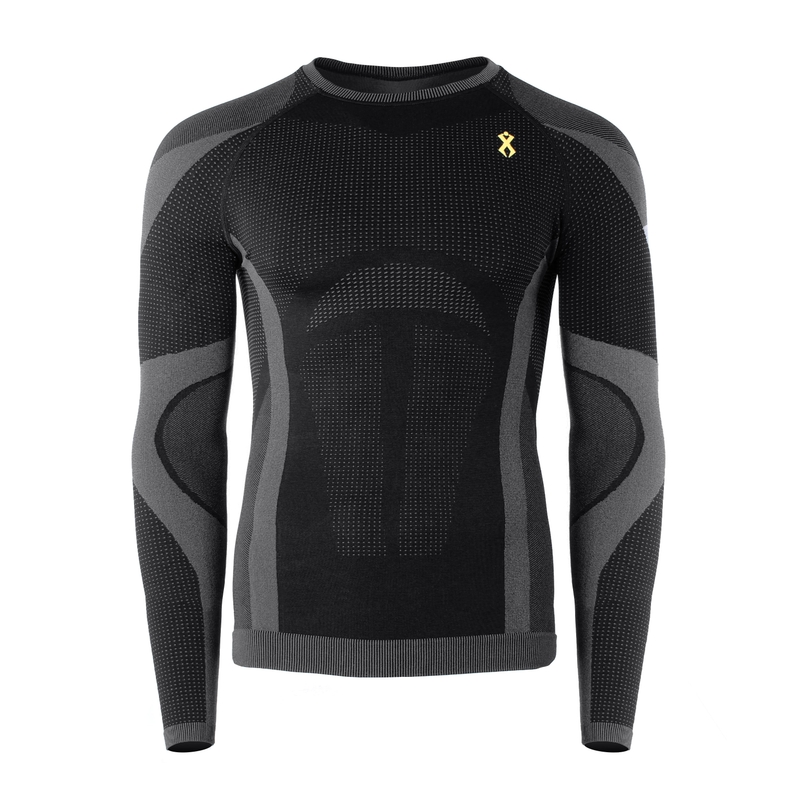 Funktionelles Herren-T-Shirt Rilax Noah, schwarz – langärmlig