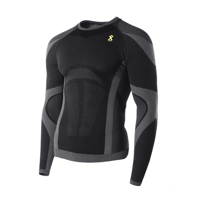 Funktionelles Herren-T-Shirt Rilax Noah, schwarz – langärmlig
