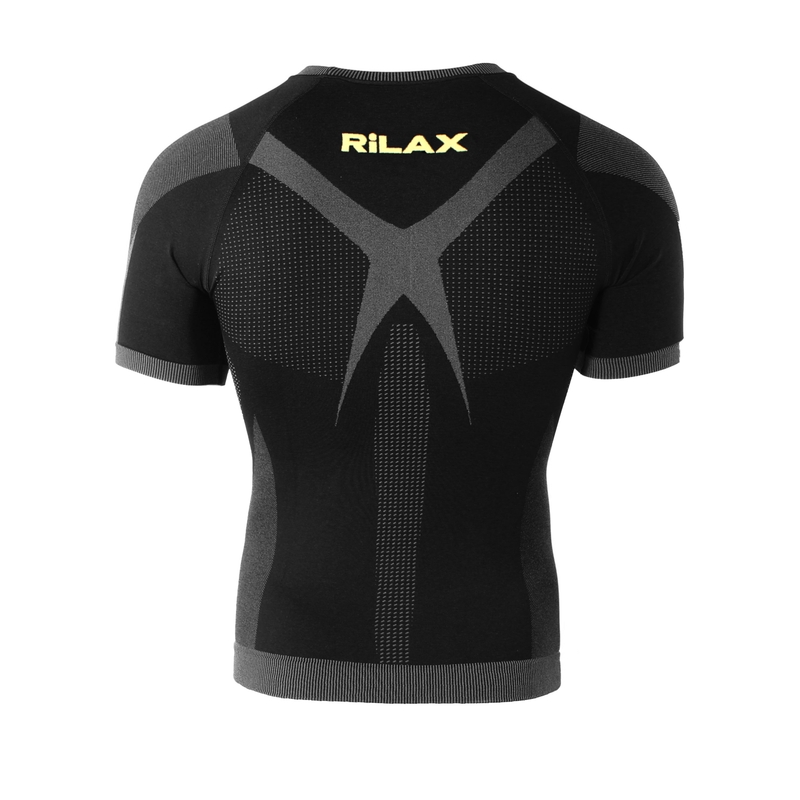 Funktionelles Herren-T-Shirt Rilax Noah, schwarz, Kurzarm