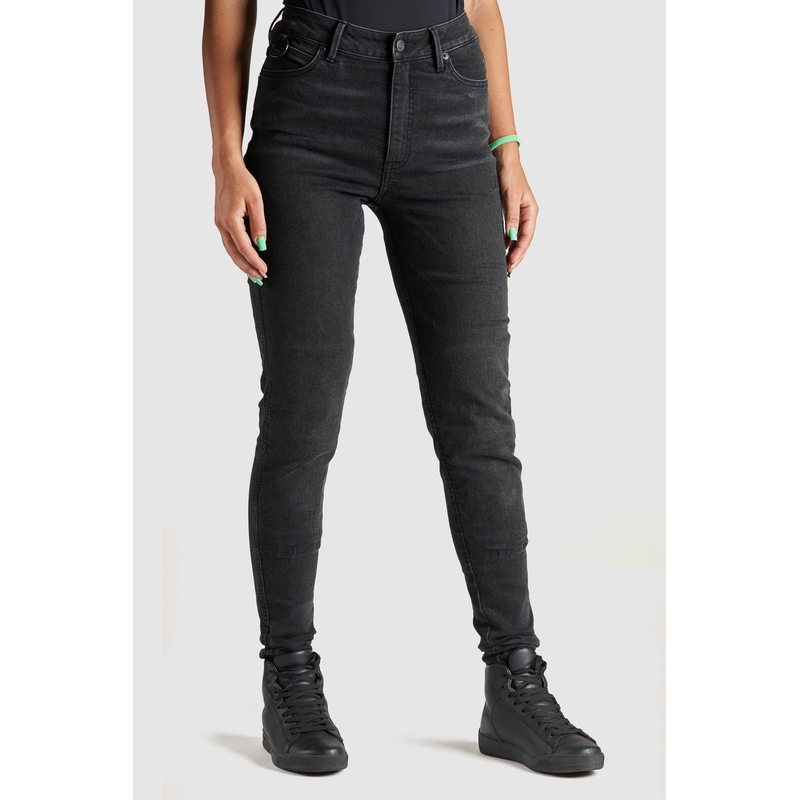 Damen Motorradjeans PANDO MOTO Kusari Cor 01 schwarz Ausverkauf