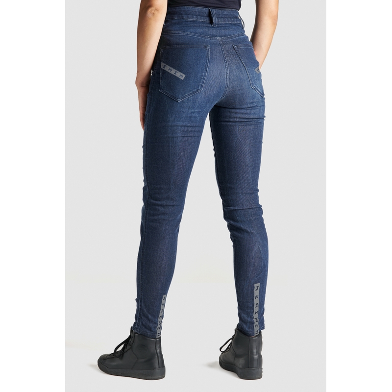 Damen Motorradjeans PANDO MOTO Kusari Cor 02 blau Ausverkauf
