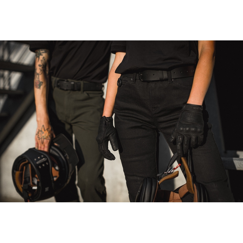 Damen PANDO MOTO Kissaki Arm Schwarz Motorrad Jeans Ausverkauf